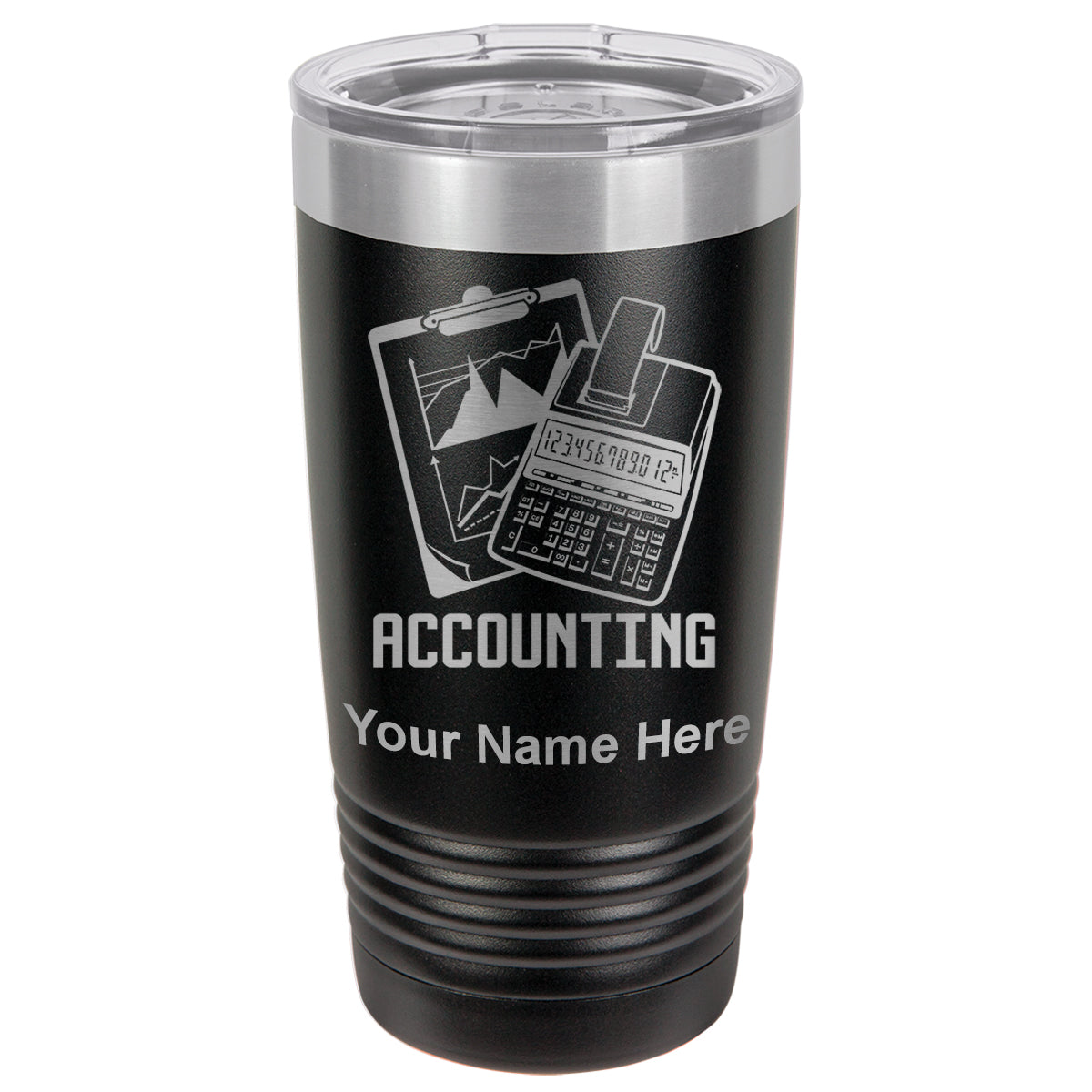 20oz Vacuum Insulated Tumbler Mug, Accounting, Personalized Engraving Included - LaserGram Custom Engraved Gifts