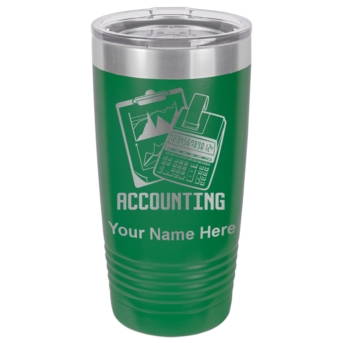 20oz Vacuum Insulated Tumbler Mug, Accounting, Personalized Engraving Included - LaserGram Custom Engraved Gifts