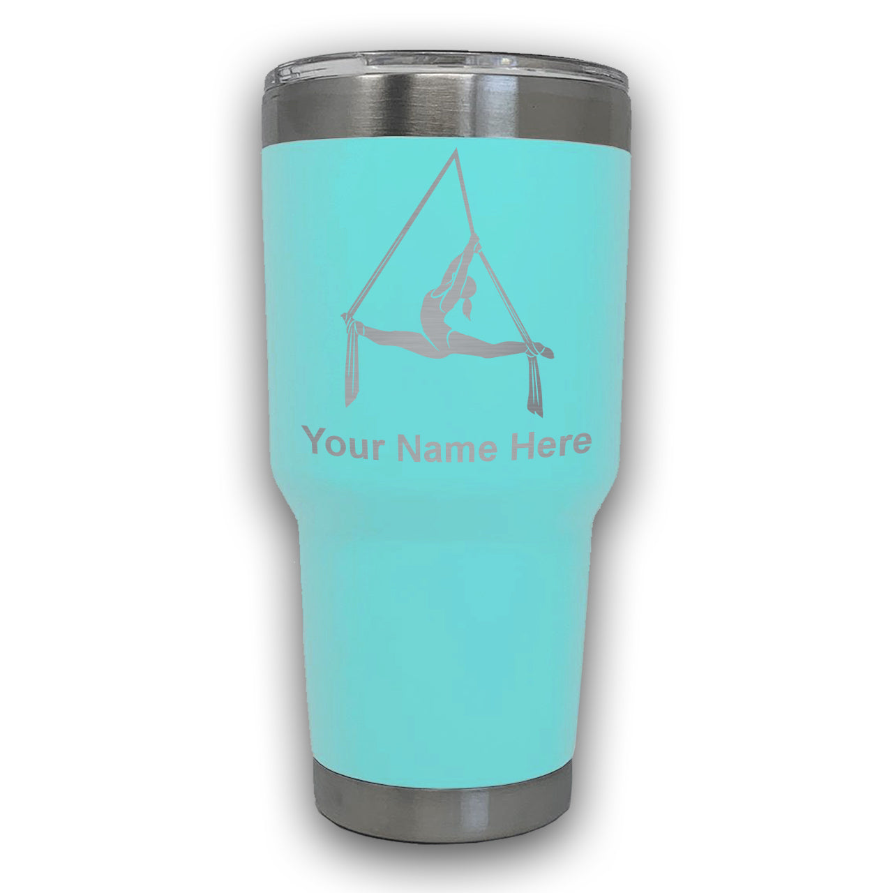 LaserGram 30oz Tumbler Mug, Aerial Silks, Personalized Engraving Included