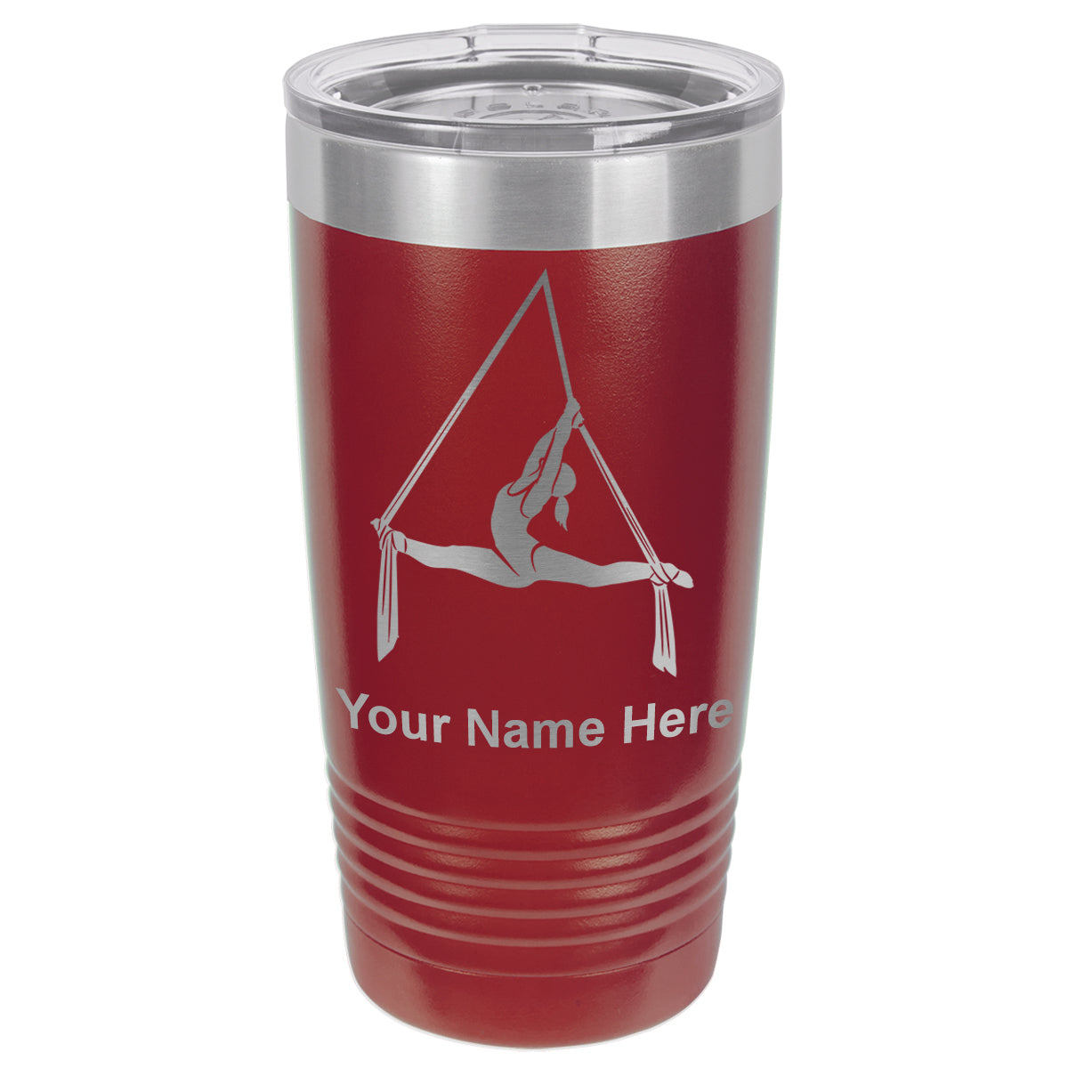 20oz Vacuum Insulated Tumbler Mug, Aerial Silks, Personalized Engraving Included