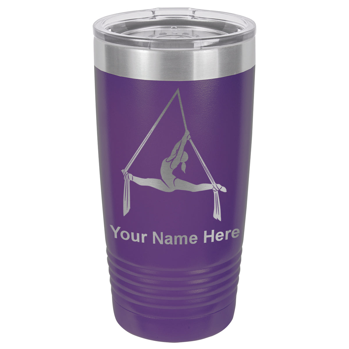 20oz Vacuum Insulated Tumbler Mug, Aerial Silks, Personalized Engraving Included