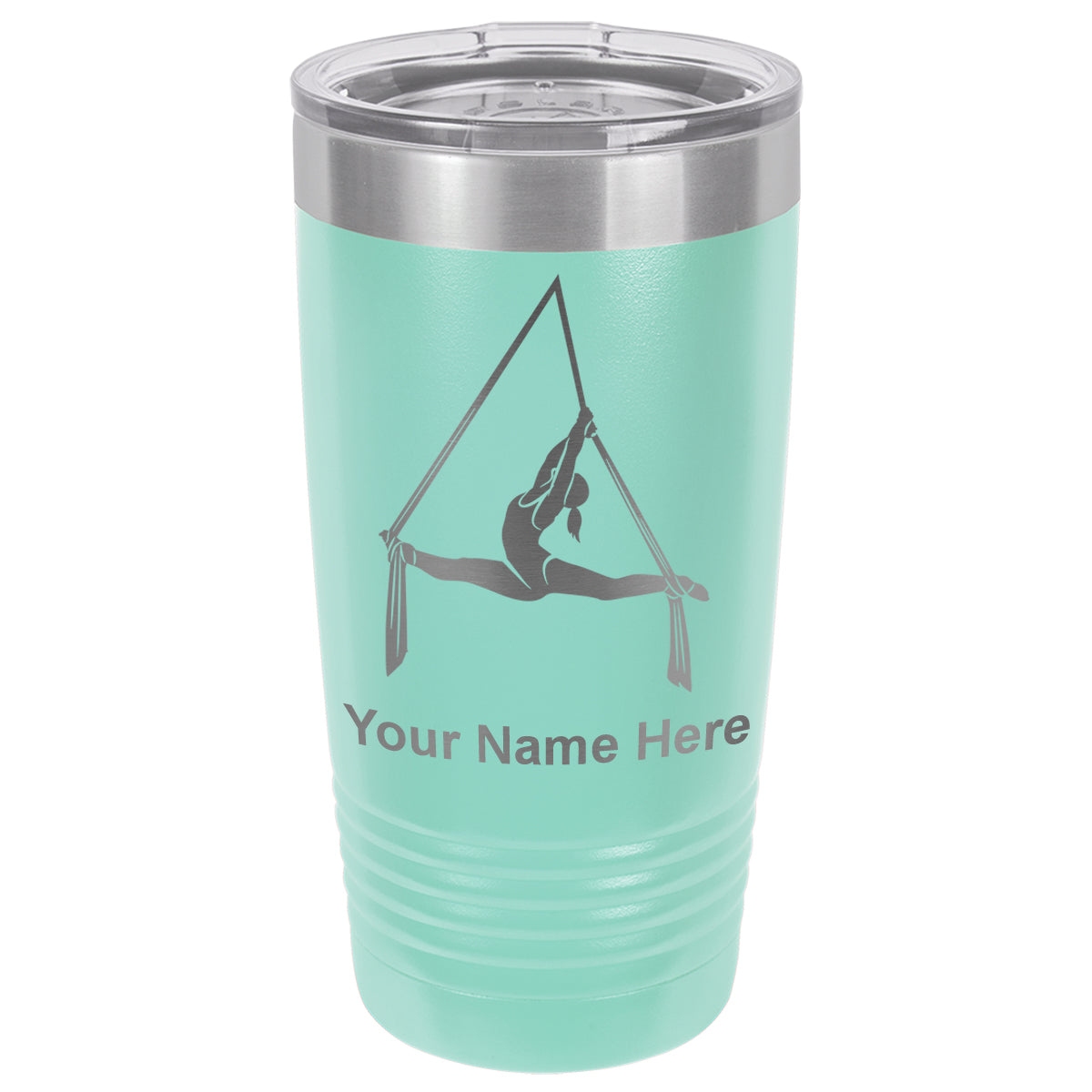 20oz Vacuum Insulated Tumbler Mug, Aerial Silks, Personalized Engraving Included