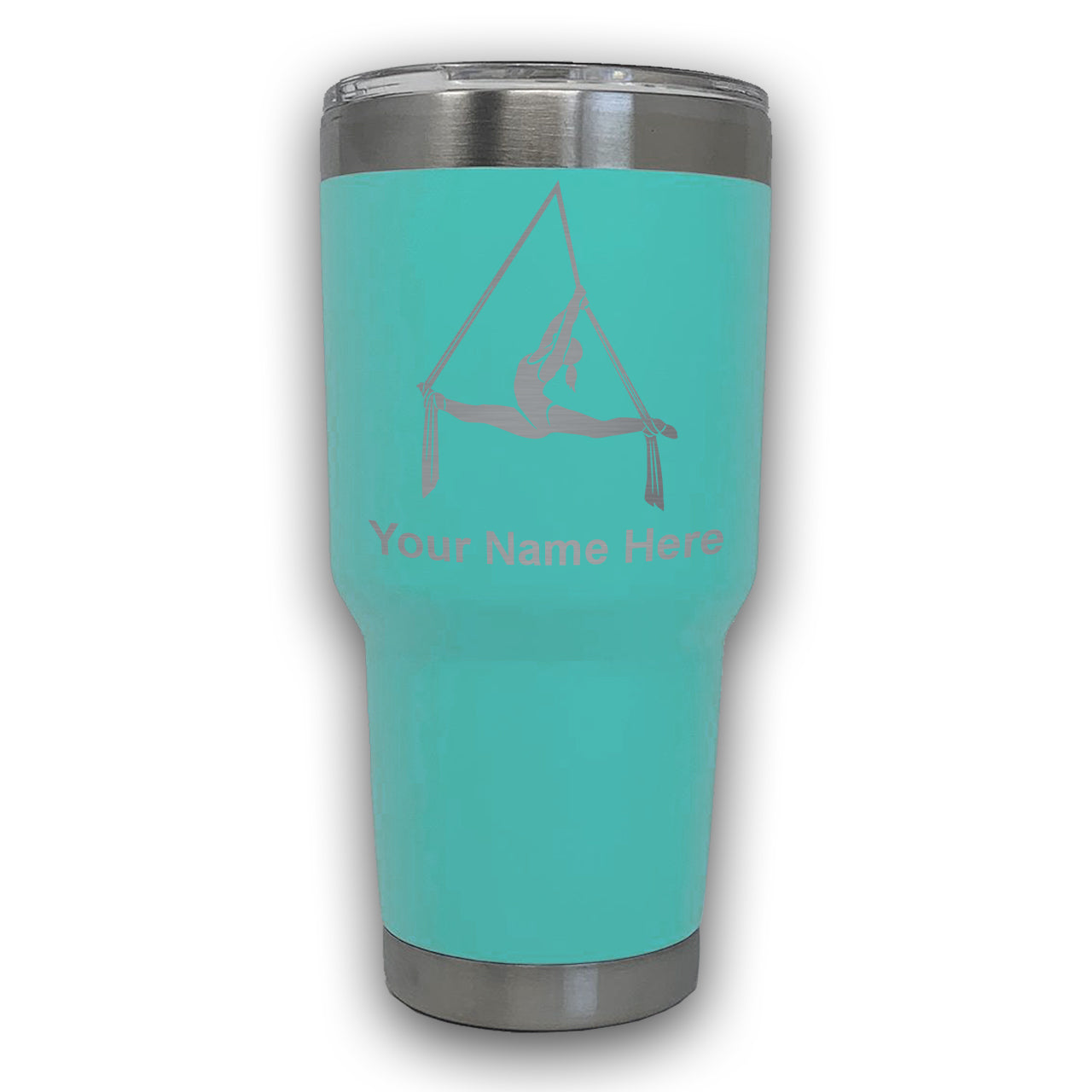 LaserGram 30oz Tumbler Mug, Aerial Silks, Personalized Engraving Included