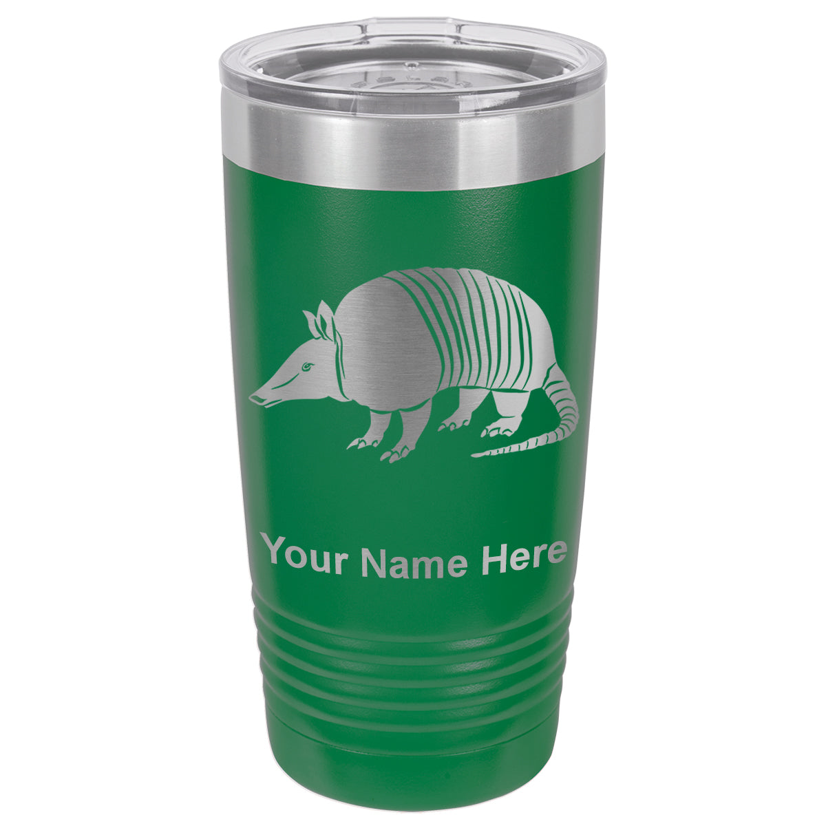 20oz Vacuum Insulated Tumbler Mug, Armadillo, Personalized Engraving Included