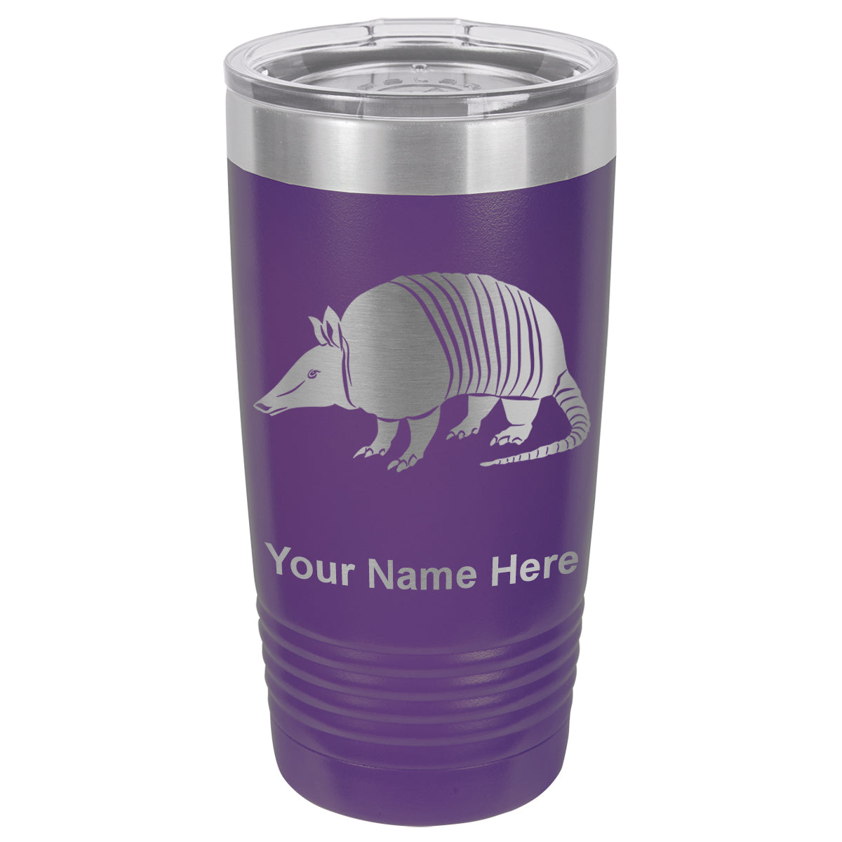 20oz Vacuum Insulated Tumbler Mug, Armadillo, Personalized Engraving Included