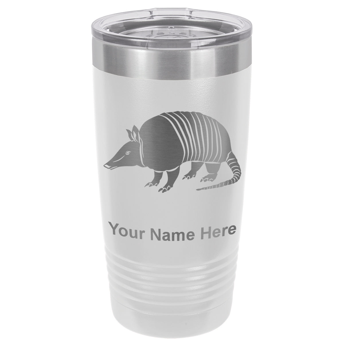 20oz Vacuum Insulated Tumbler Mug, Armadillo, Personalized Engraving Included