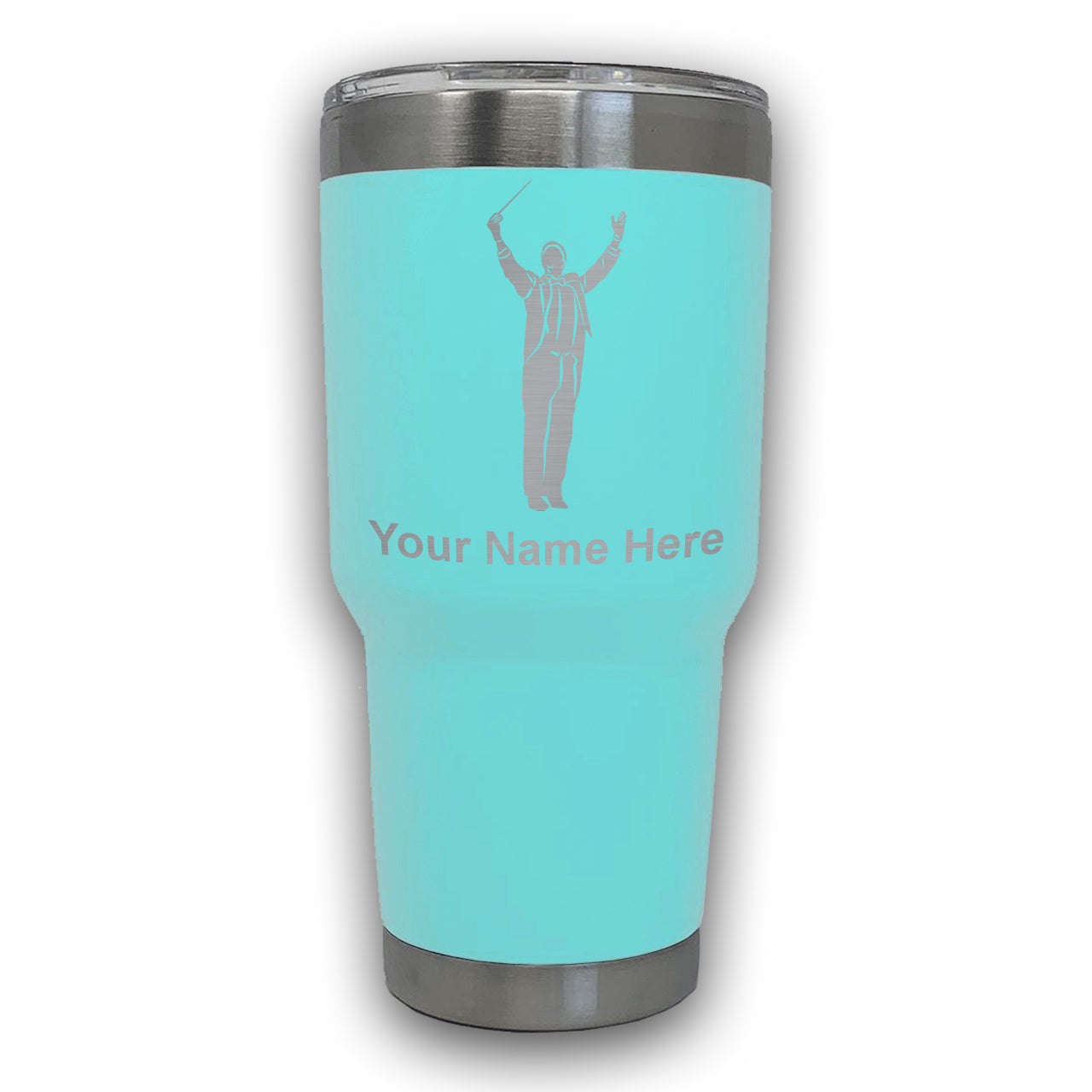 LaserGram 30oz Tumbler Mug, Band Director, Personalized Engraving Included