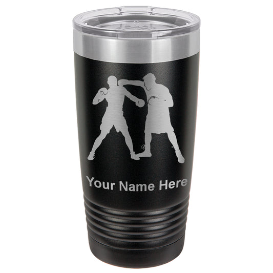20oz Vacuum Insulated Tumbler Mug, Boxers Boxing, Personalized Engraving Included