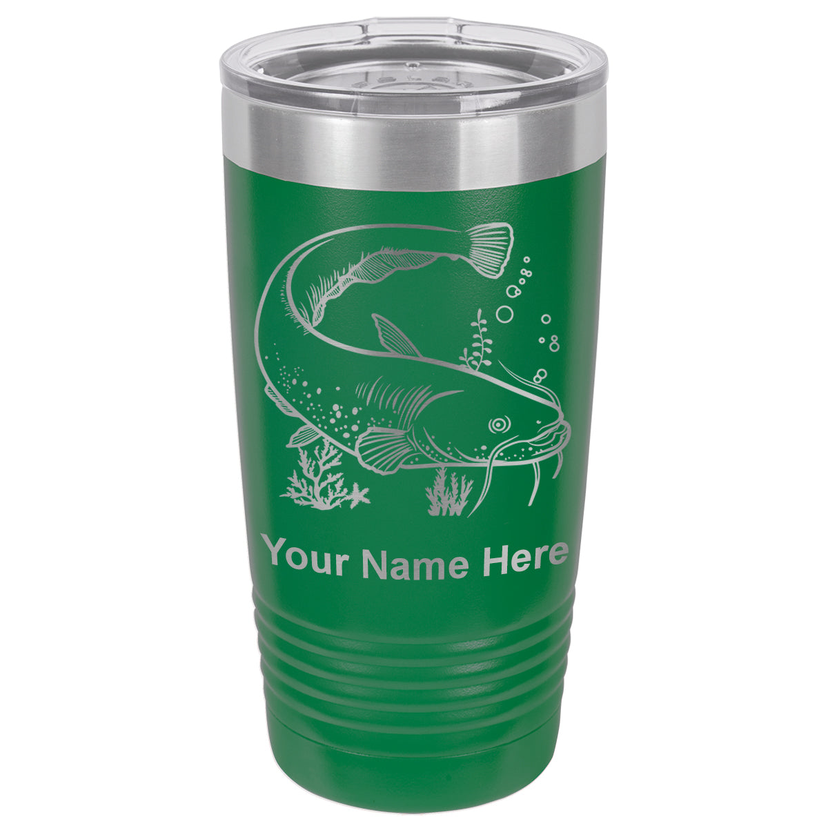 20oz Vacuum Insulated Tumbler Mug, Catfish, Personalized Engraving Included