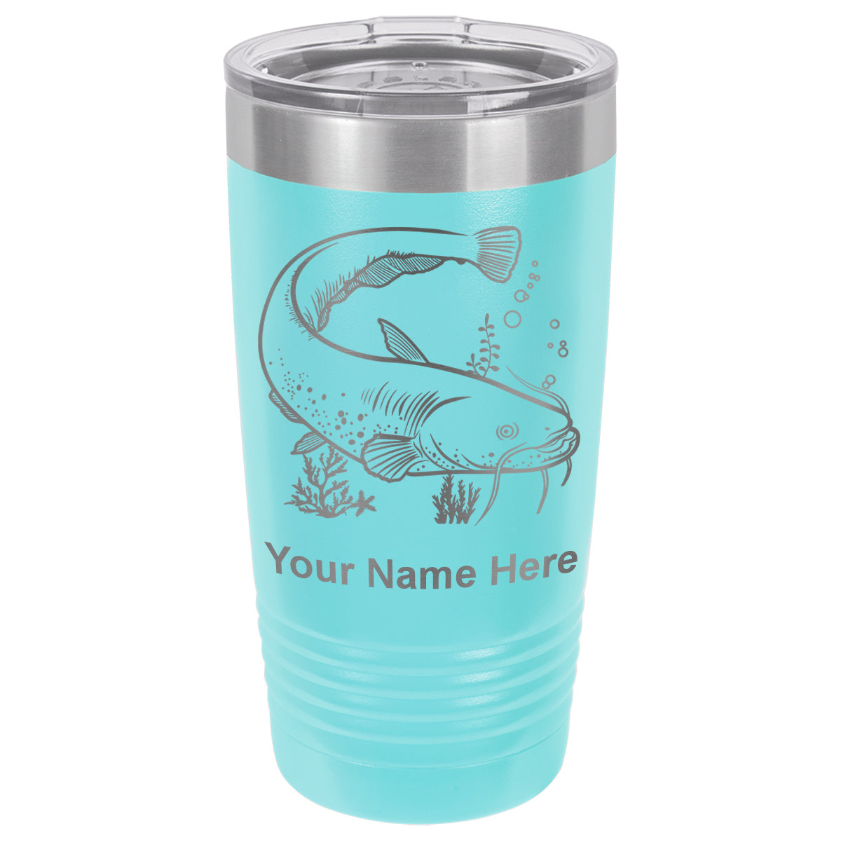 20oz Vacuum Insulated Tumbler Mug, Catfish, Personalized Engraving Included