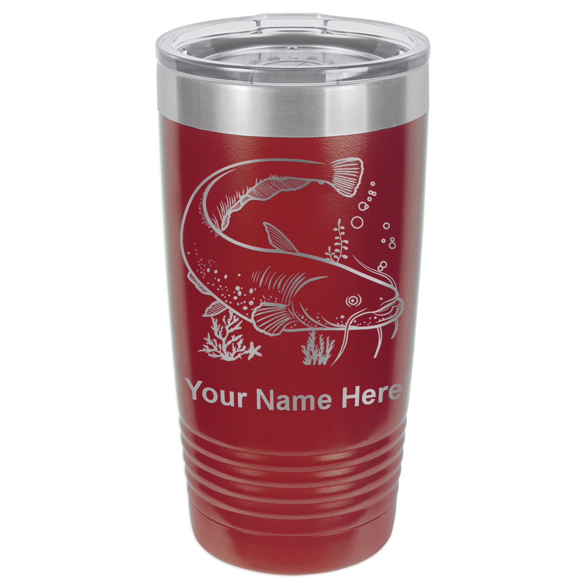 20oz Vacuum Insulated Tumbler Mug, Catfish, Personalized Engraving Included