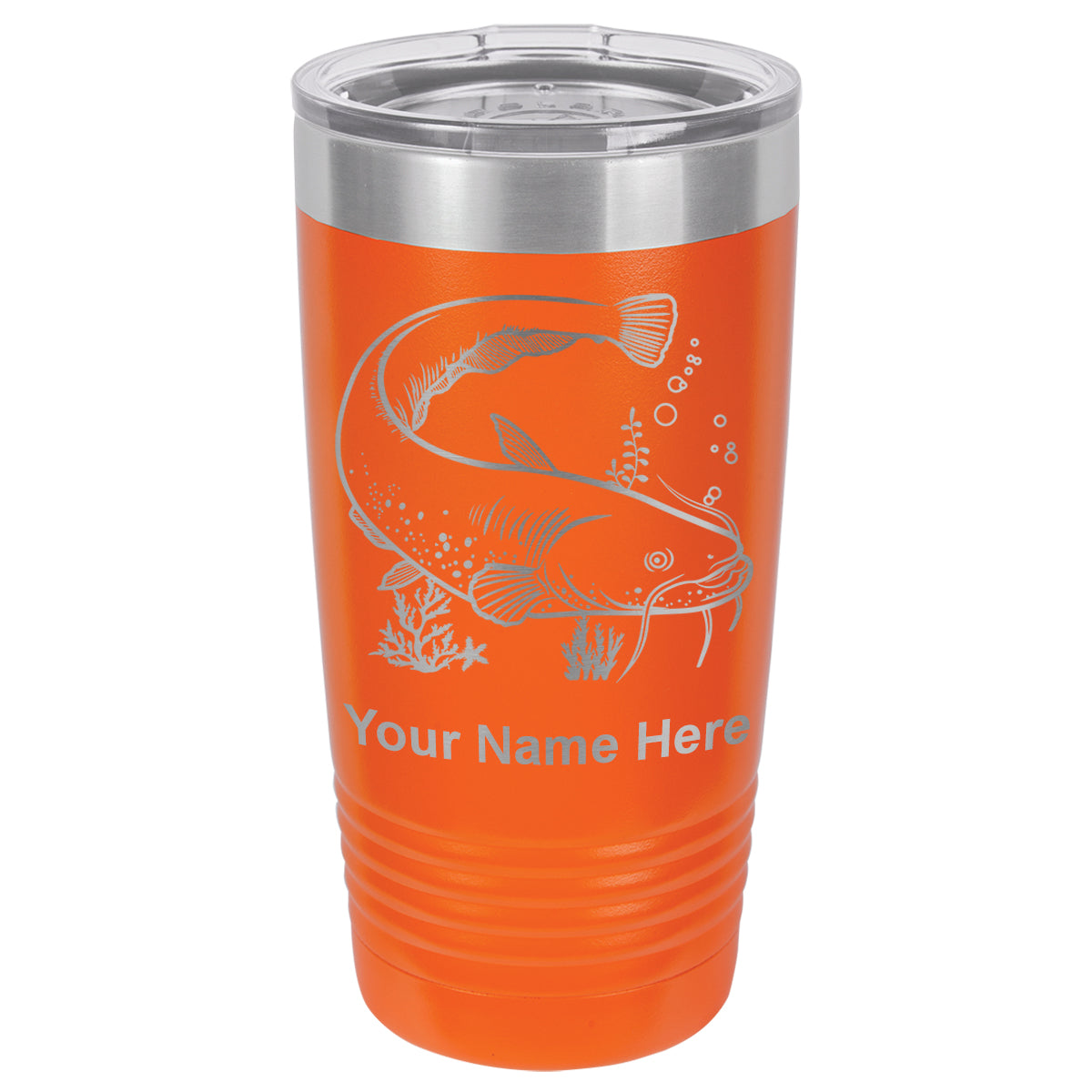 20oz Vacuum Insulated Tumbler Mug, Catfish, Personalized Engraving Included