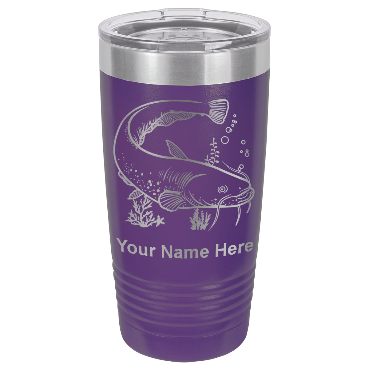 20oz Vacuum Insulated Tumbler Mug, Catfish, Personalized Engraving Included