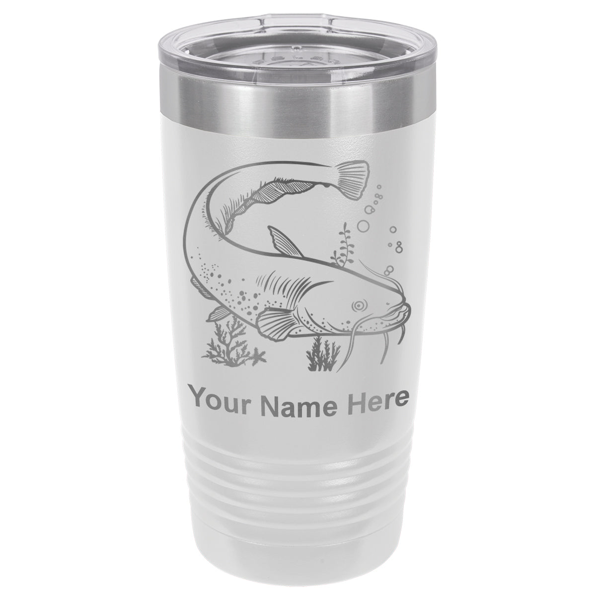 20oz Vacuum Insulated Tumbler Mug, Catfish, Personalized Engraving Included