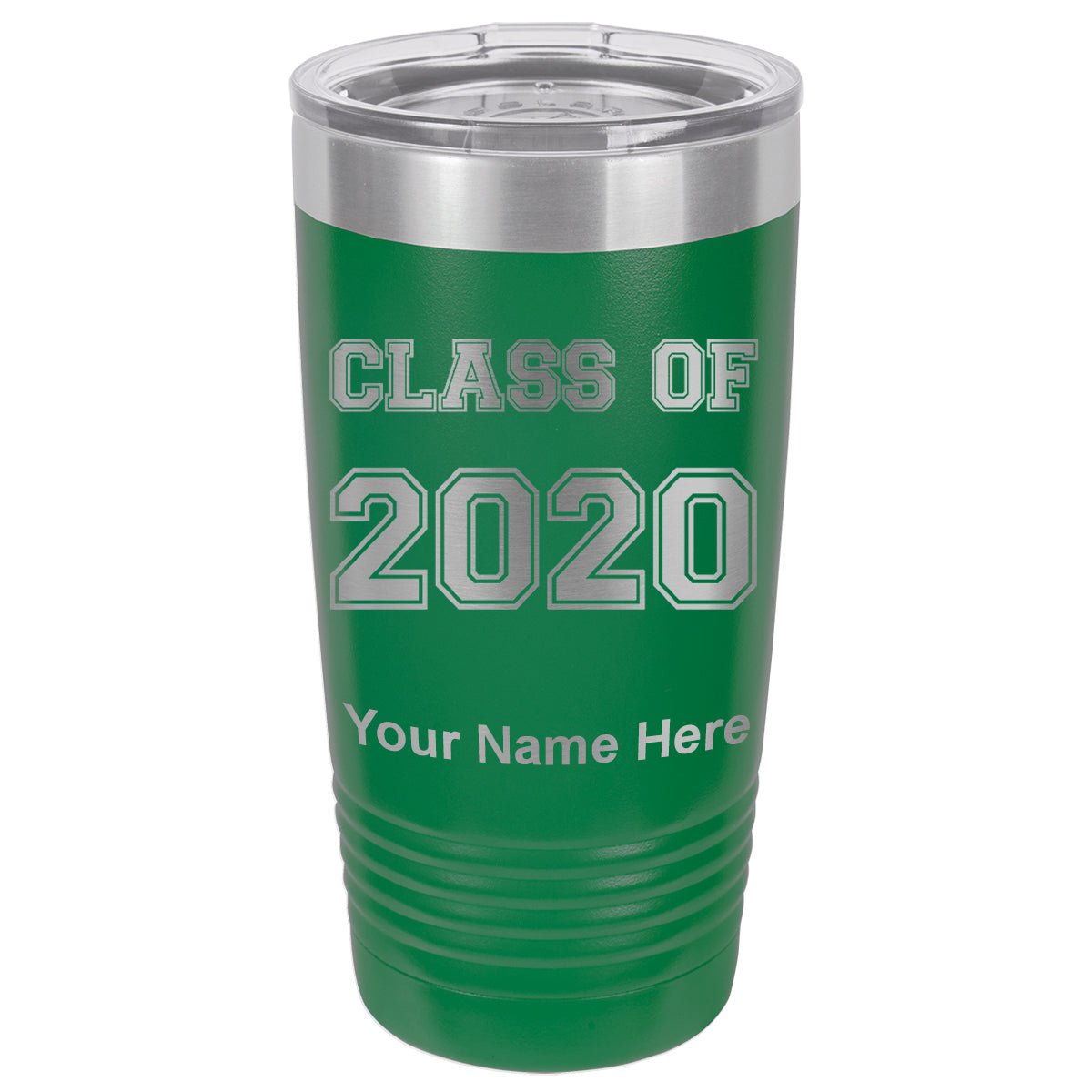 20oz Vacuum Insulated Tumbler Mug, Class of 2020, 2021, 2022, 2023 2024, 2025, Personalized Engraving Included