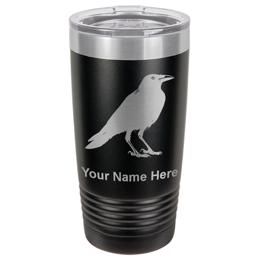 20oz Vacuum Insulated Tumbler Mug, Crow, Personalized Engraving Included