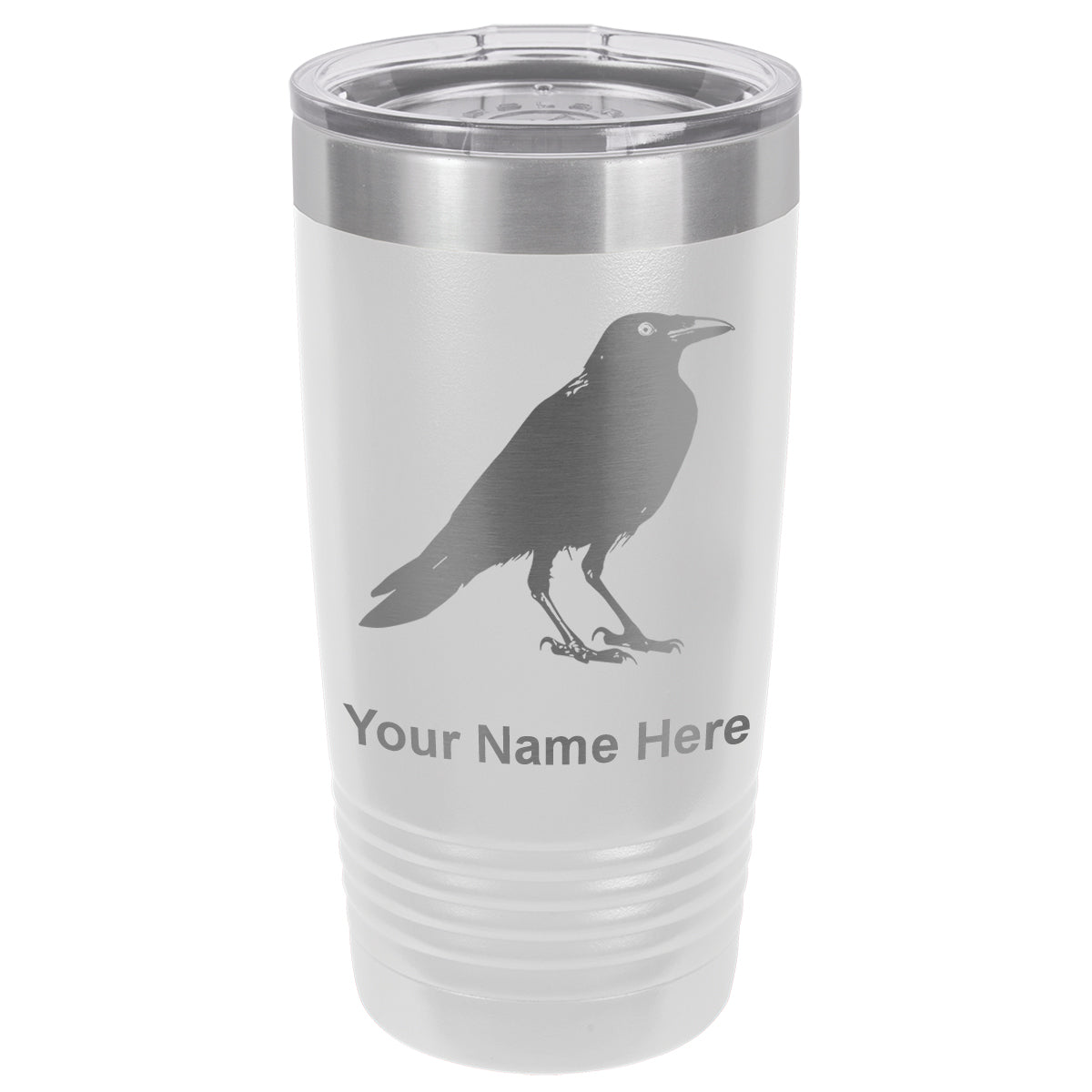 20oz Vacuum Insulated Tumbler Mug, Crow, Personalized Engraving Included