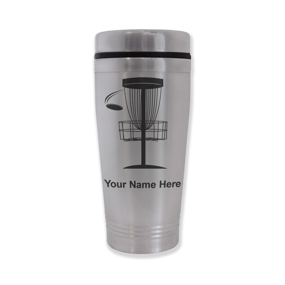 Commuter Travel Mug, Disc Golf, Personalized Engraving Included