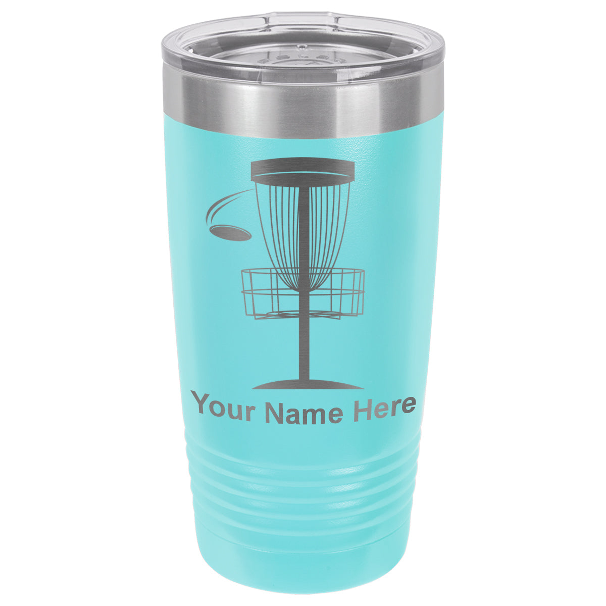 20oz Vacuum Insulated Tumbler Mug, Disc Golf, Personalized Engraving Included