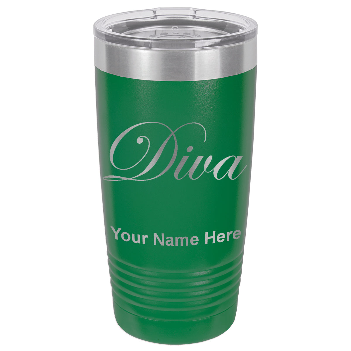 20oz Vacuum Insulated Tumbler Mug, Diva, Personalized Engraving Included