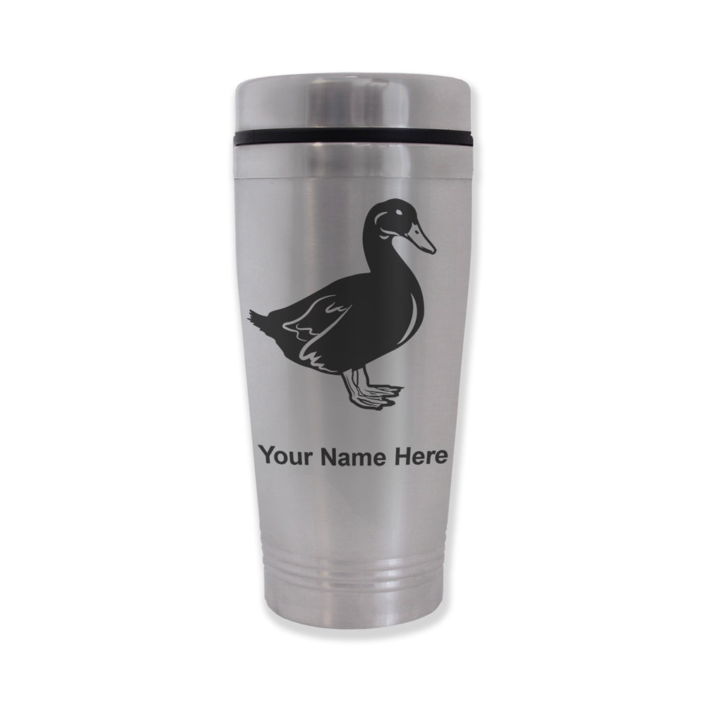 Commuter Travel Mug, Duck, Personalized Engraving Included