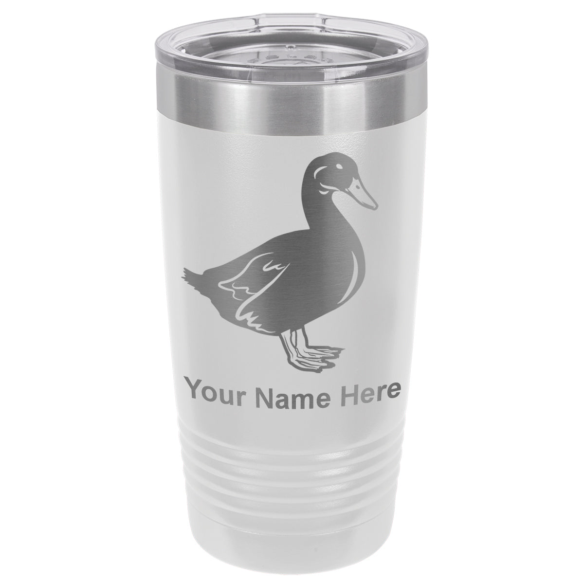 20oz Vacuum Insulated Tumbler Mug, Duck, Personalized Engraving Included