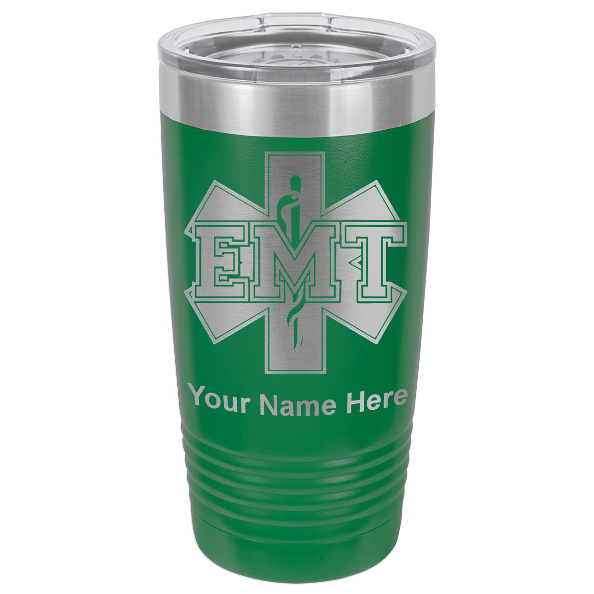 20oz Vacuum Insulated Tumbler Mug, EMT Emergency Medical Technician, Personalized Engraving Included