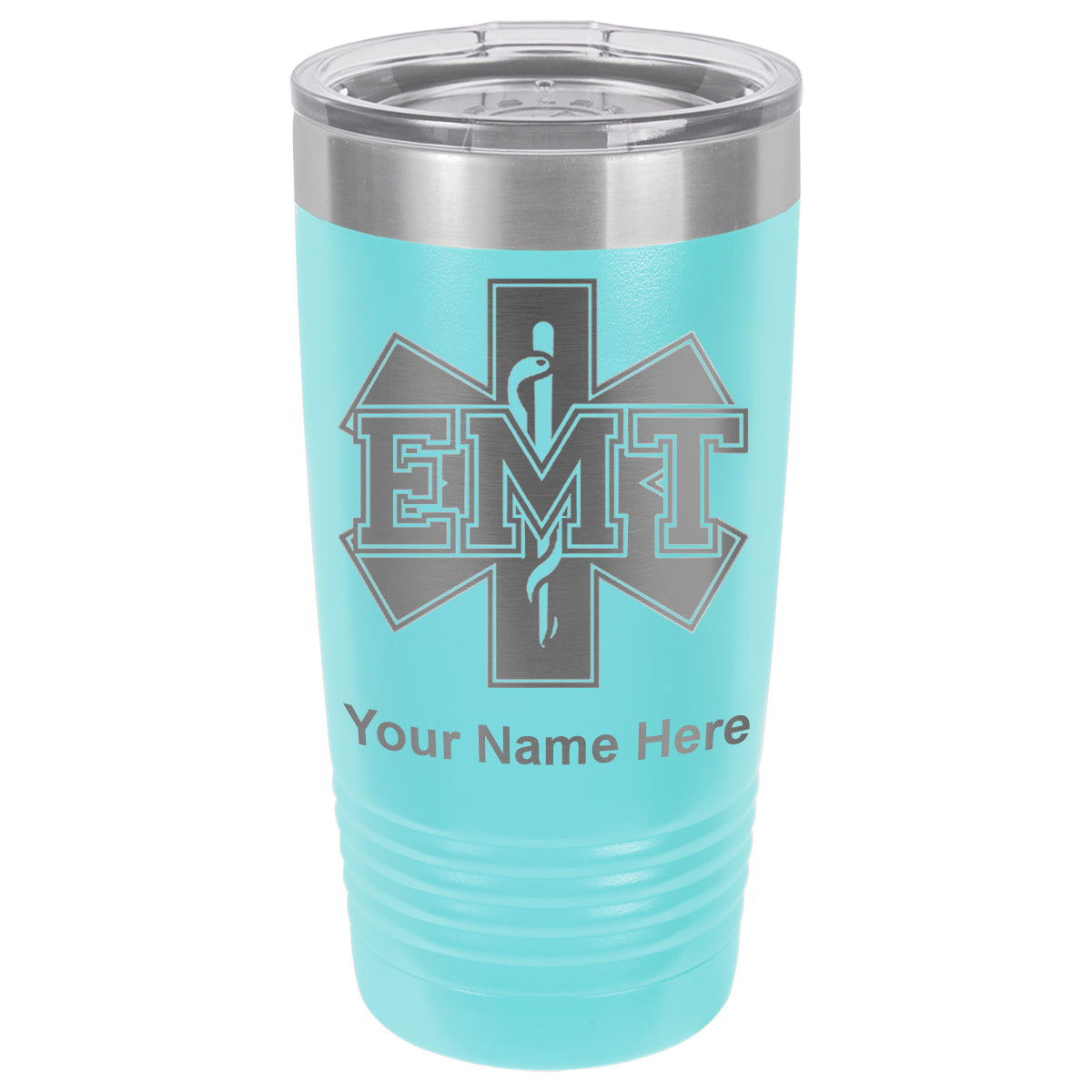 20oz Vacuum Insulated Tumbler Mug, EMT Emergency Medical Technician, Personalized Engraving Included