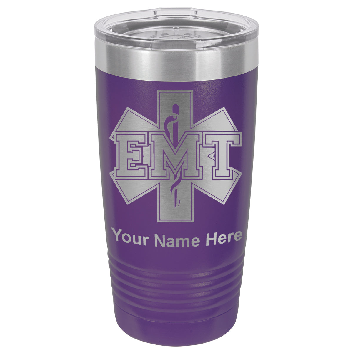 20oz Vacuum Insulated Tumbler Mug, EMT Emergency Medical Technician, Personalized Engraving Included