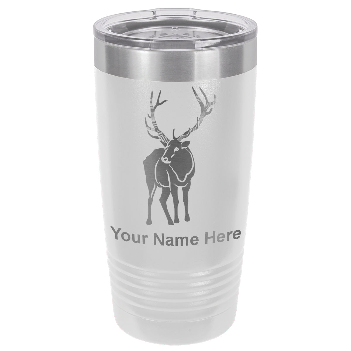 20oz Vacuum Insulated Tumbler Mug, Elk, Personalized Engraving Included