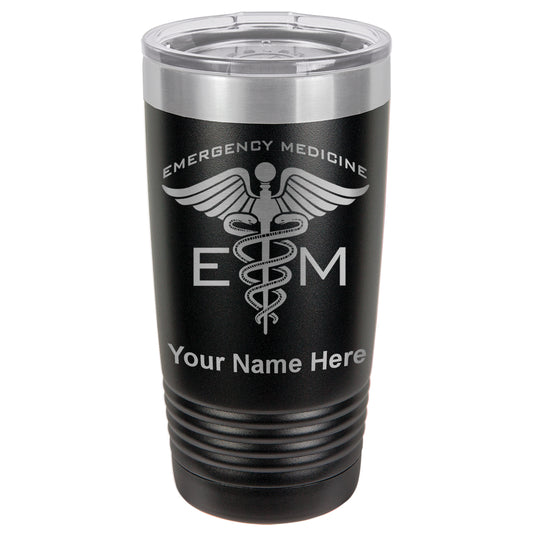 20oz Vacuum Insulated Tumbler Mug, Emergency Medicine, Personalized Engraving Included