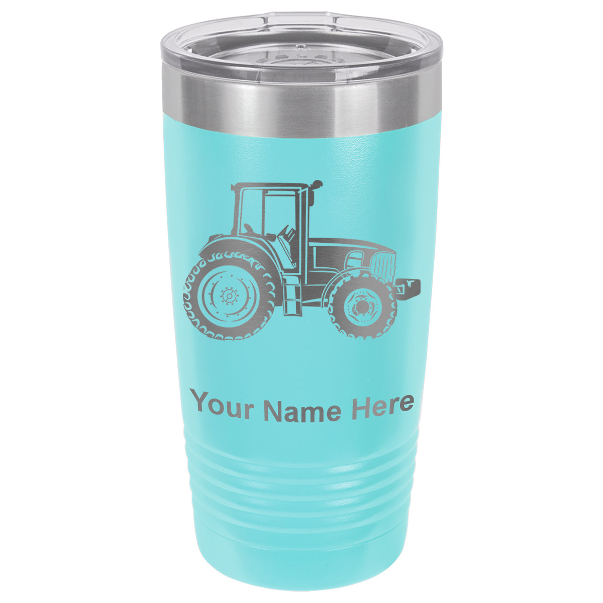 20oz Vacuum Insulated Tumbler Mug, Farm Tractor, Personalized Engraving Included