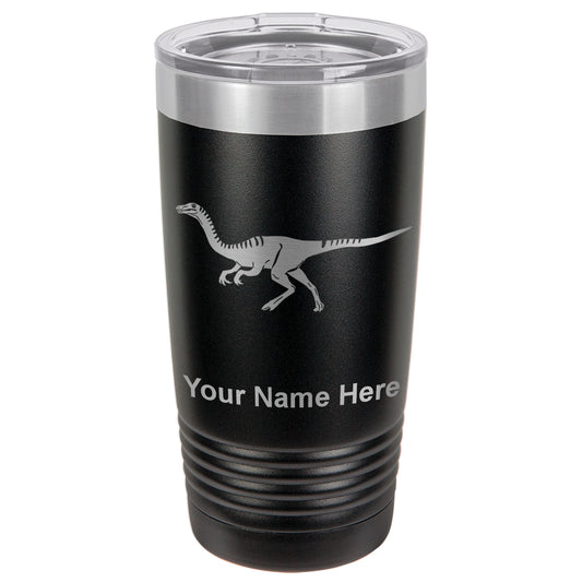 20oz Vacuum Insulated Tumbler Mug, Gallimimus Dinosaur, Personalized Engraving Included
