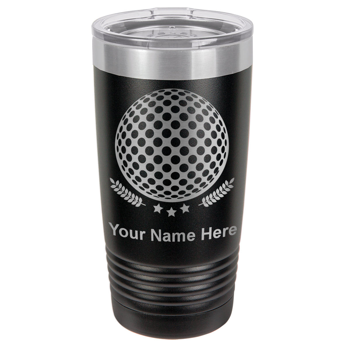 20oz Vacuum Insulated Tumbler Mug, Golf Ball, Personalized Engraving Included