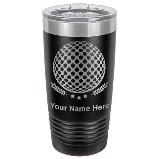 20oz Vacuum Insulated Tumbler Mug, Golf Ball, Personalized Engraving Included