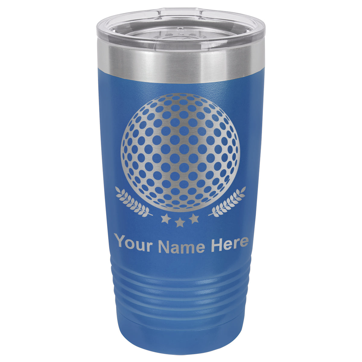 20oz Vacuum Insulated Tumbler Mug, Golf Ball, Personalized Engraving Included