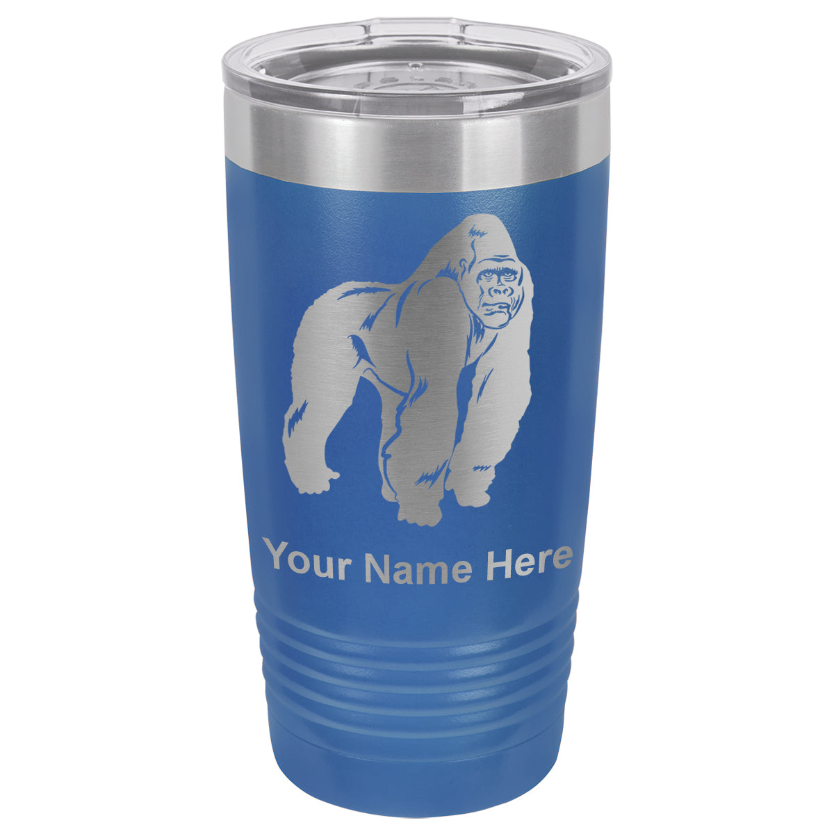 20oz Vacuum Insulated Tumbler Mug, Gorilla, Personalized Engraving Included