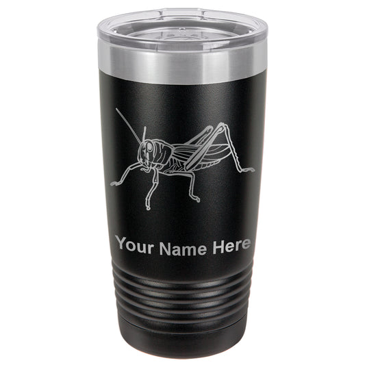 20oz Vacuum Insulated Tumbler Mug, Grasshopper, Personalized Engraving Included