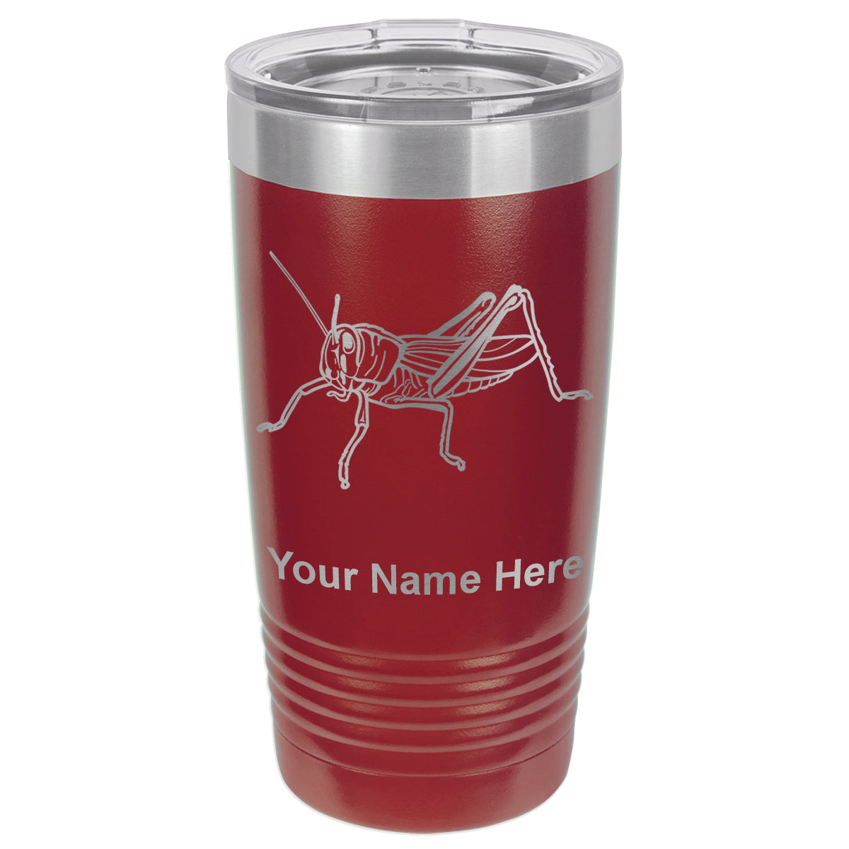 20oz Vacuum Insulated Tumbler Mug, Grasshopper, Personalized Engraving Included