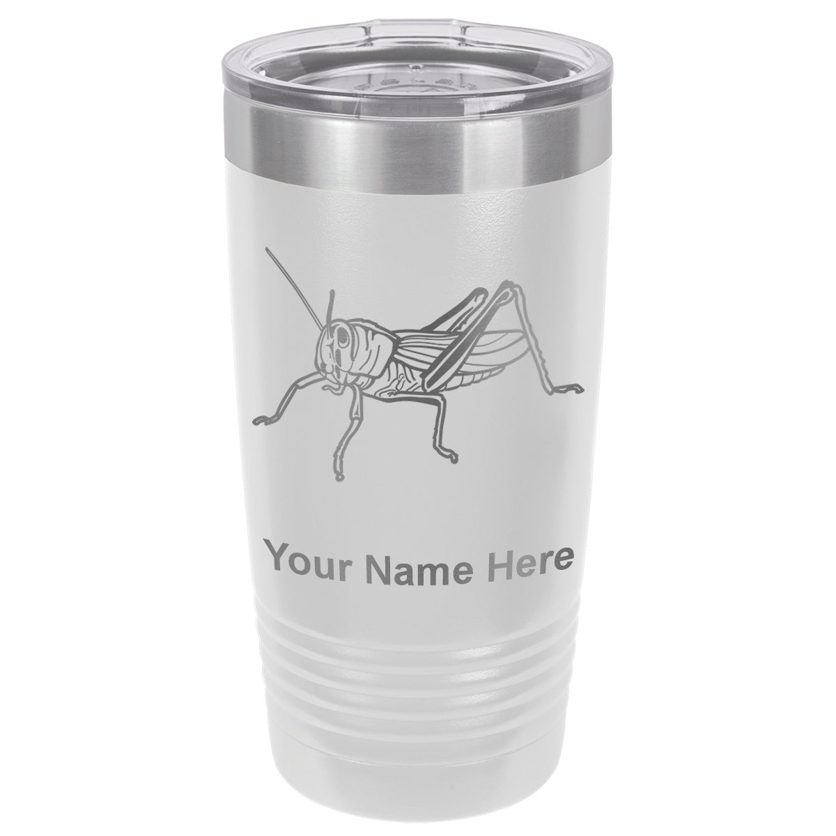 20oz Vacuum Insulated Tumbler Mug, Grasshopper, Personalized Engraving Included