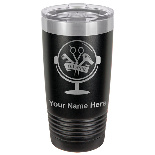 20oz Vacuum Insulated Tumbler Mug, Hair Stylist, Personalized Engraving Included