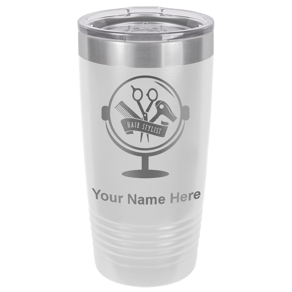 20oz Vacuum Insulated Tumbler Mug, Hair Stylist, Personalized Engraving Included