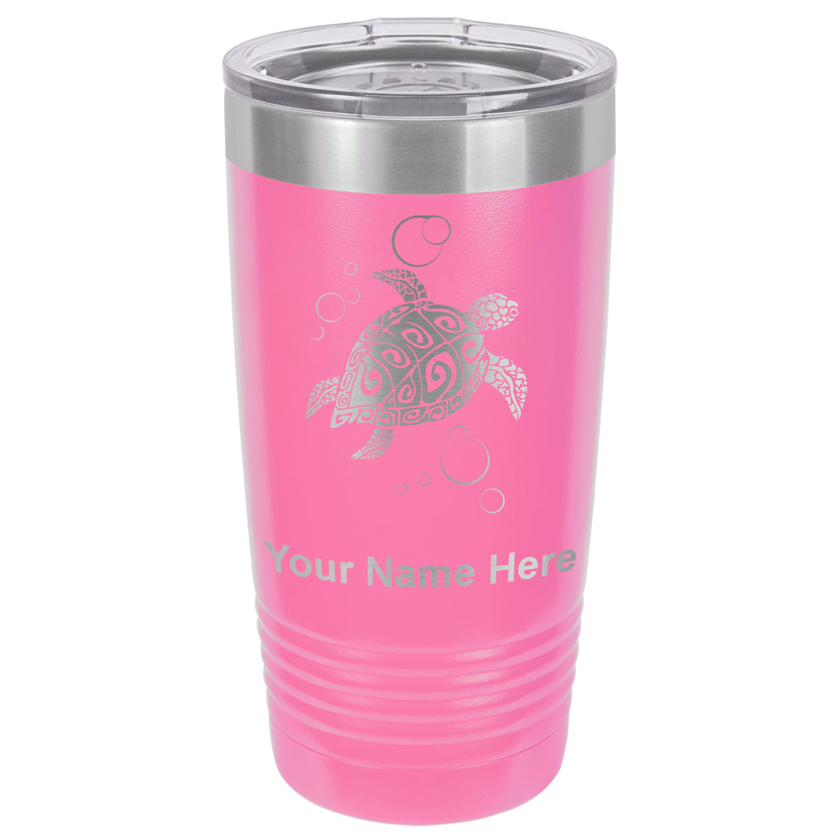 20oz Vacuum Insulated Tumbler Mug, Hawaiian Sea Turtle, Personalized Engraving Included