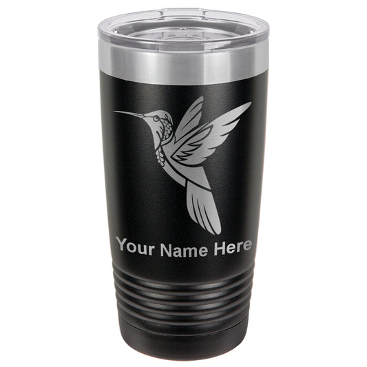 20oz Vacuum Insulated Tumbler Mug, Hummingbird, Personalized Engraving Included