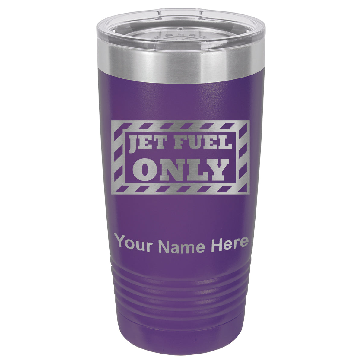 20oz Vacuum Insulated Tumbler Mug, Jet Fuel Only, Personalized Engraving Included
