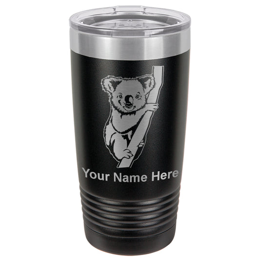 20oz Vacuum Insulated Tumbler Mug, Koala Bear, Personalized Engraving Included