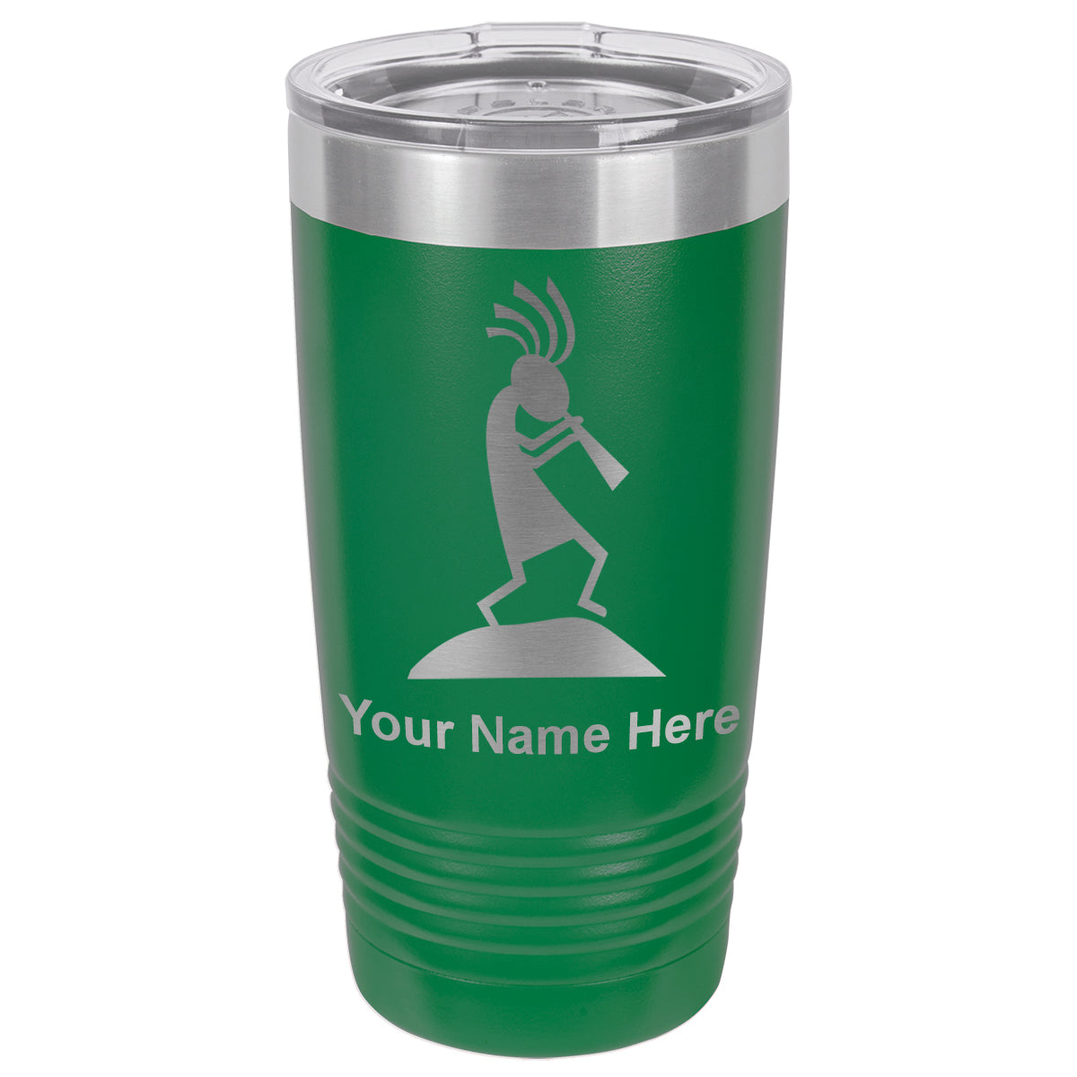 20oz Vacuum Insulated Tumbler Mug, Kokopelli, Personalized Engraving Included