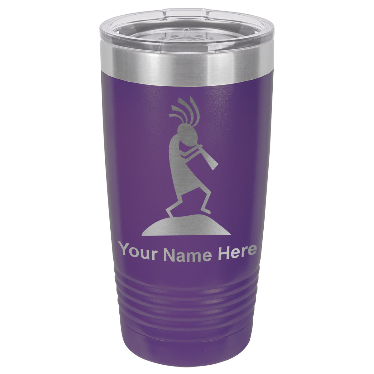 20oz Vacuum Insulated Tumbler Mug, Kokopelli, Personalized Engraving Included