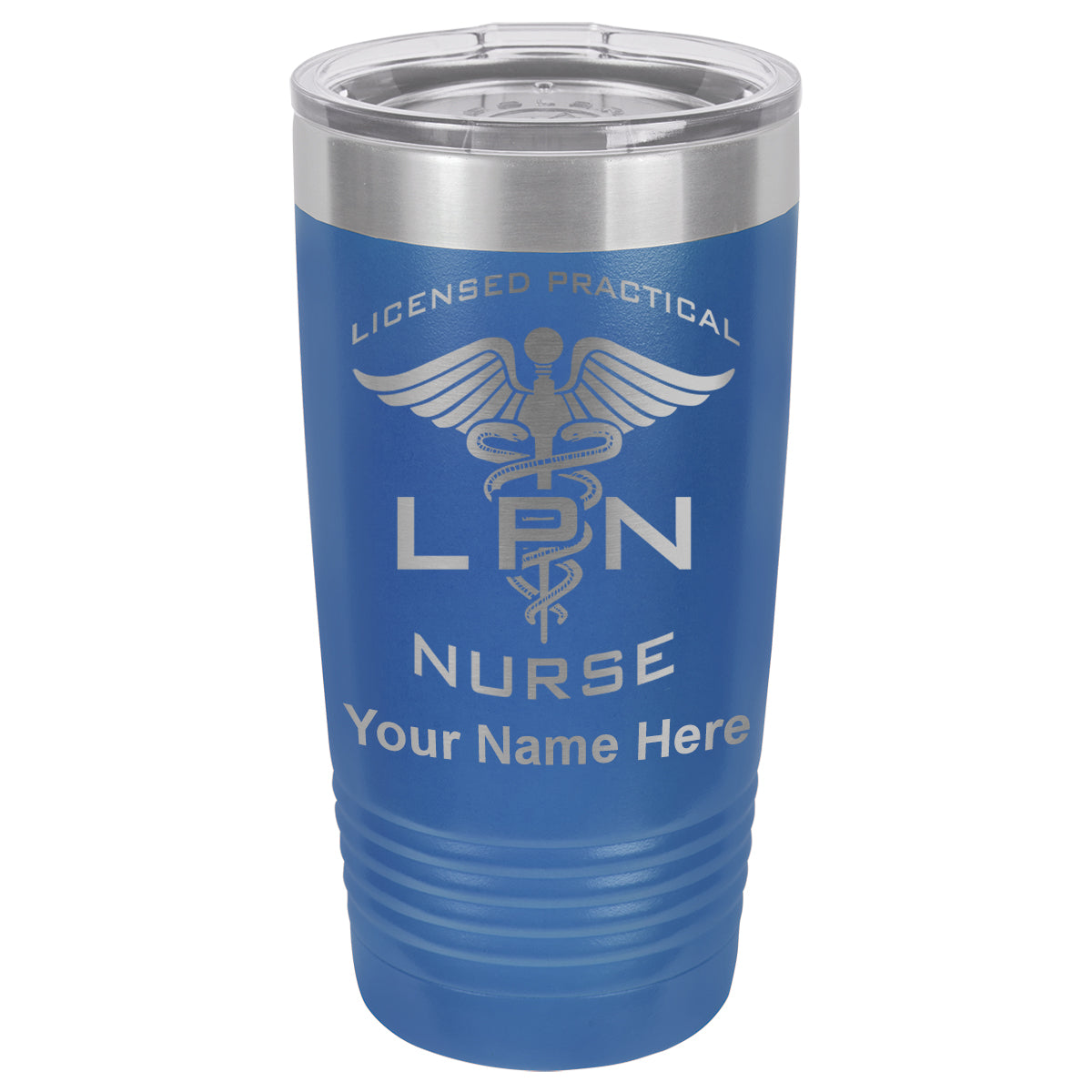 20oz Vacuum Insulated Tumbler Mug, LPN Licensed Practical Nurse, Personalized Engraving Included