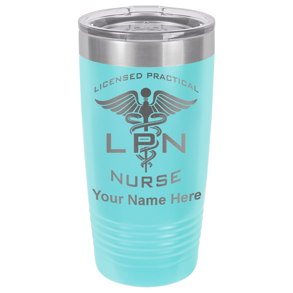 20oz Vacuum Insulated Tumbler Mug, LPN Licensed Practical Nurse, Personalized Engraving Included
